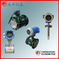 LDG series  electromagnetic flowmeter high anti-corrosion PTFE lining [CHENGFENG FLOWMETER] stainless steel electrode 4-20mA out put  flange/clamp/plug-in connection